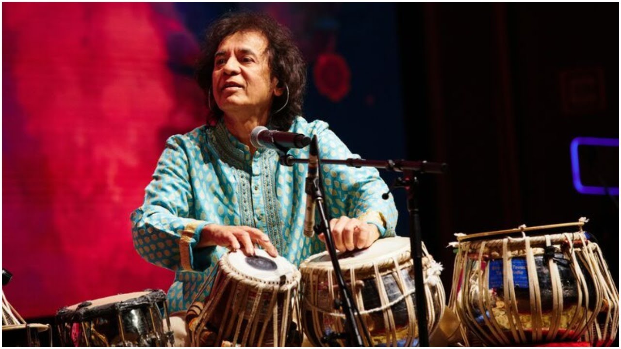 Ustad Zakir Hussain, the legendary Indian tabla player